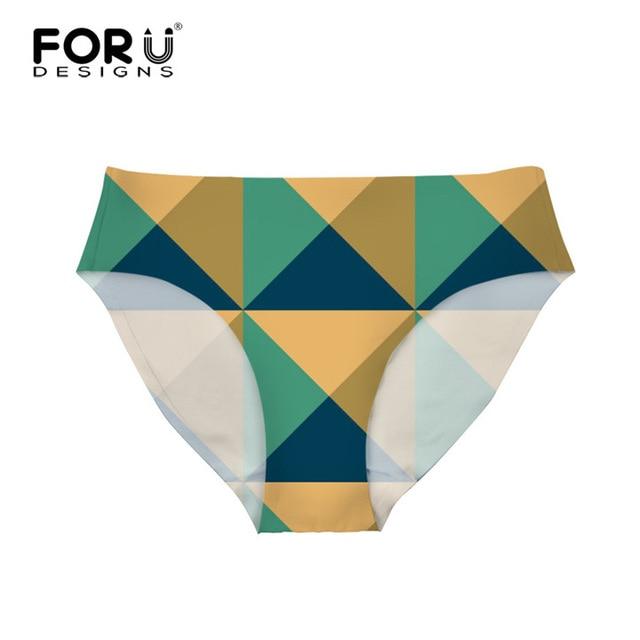 FORUDESIGNS Bottom Brazilian Swimwear Separates Geometry 3D Printed Bikini Bottoms Swimming Trunks Women Swimsuit Thong Swimwear
