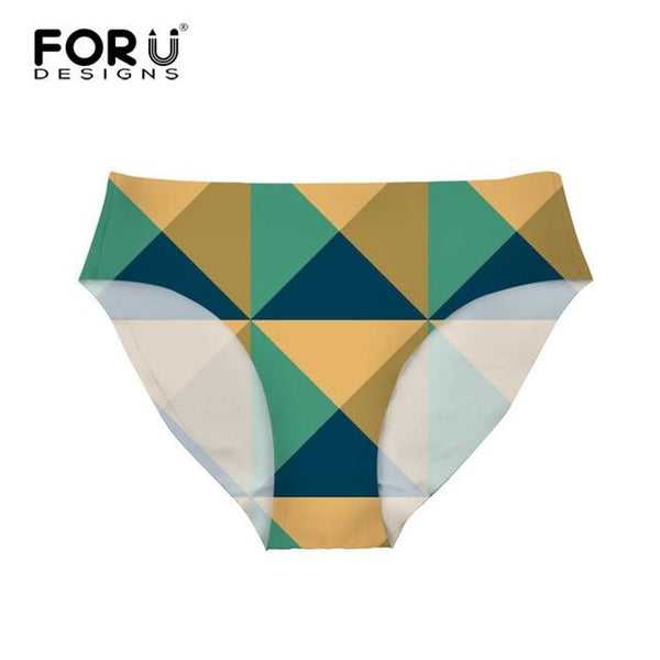 FORUDESIGNS Bottom Brazilian Swimwear Separates Geometry 3D Printed Bikini Bottoms Swimming Trunks Women Swimsuit Thong Swimwear