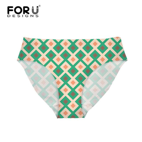 FORUDESIGNS Bottom Brazilian Swimwear Separates Geometry 3D Printed Bikini Bottoms Swimming Trunks Women Swimsuit Thong Swimwear