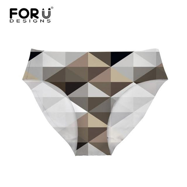 FORUDESIGNS Bottom Brazilian Swimwear Separates Geometry 3D Printed Bikini Bottoms Swimming Trunks Women Swimsuit Thong Swimwear