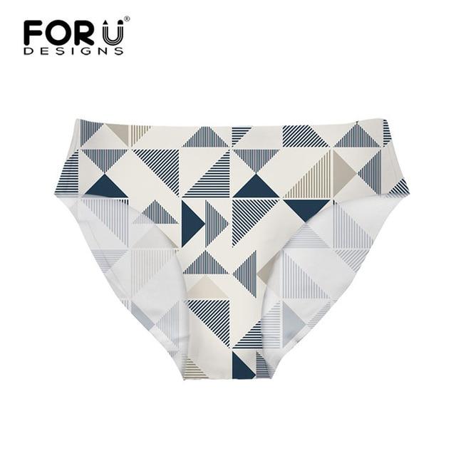 FORUDESIGNS Bottom Brazilian Swimwear Separates Geometry 3D Printed Bikini Bottoms Swimming Trunks Women Swimsuit Thong Swimwear