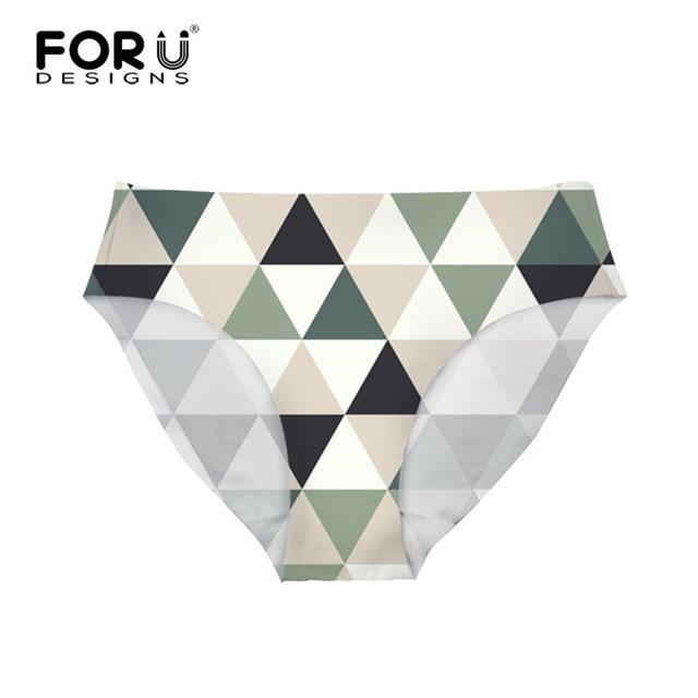 FORUDESIGNS Bottom Brazilian Swimwear Separates Geometry 3D Printed Bikini Bottoms Swimming Trunks Women Swimsuit Thong Swimwear