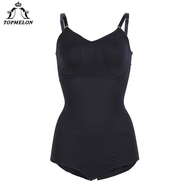 TOPMELON Women Sexy Full Body Shapers Overbust Bodysuit Butt Lifter Waist Cincher Slim Shapewear Sheath Korse Fajas Bodyshaper
