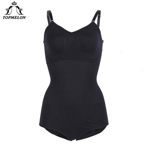 TOPMELON Women Sexy Full Body Shapers Overbust Bodysuit Butt Lifter Waist Cincher Slim Shapewear Sheath Korse Fajas Bodyshaper