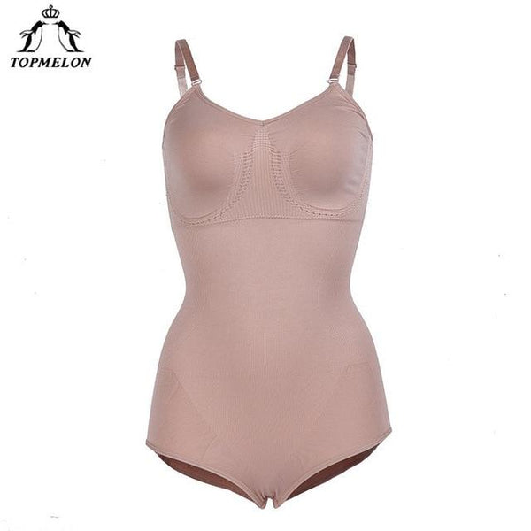 TOPMELON Women Sexy Full Body Shapers Overbust Bodysuit Butt Lifter Waist Cincher Slim Shapewear Sheath Korse Fajas Bodyshaper