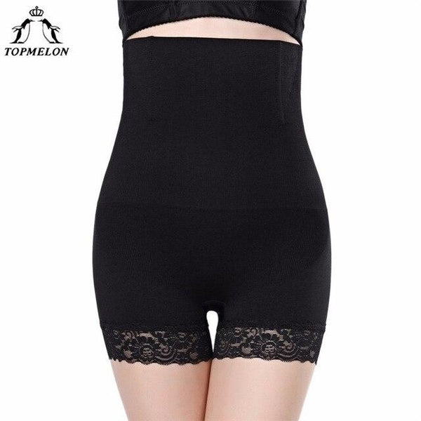 TOPMELON Waist Trainer Control Pants Slimming Underwear Women Butt Lifter Slim Shapewear High Waist Thigh Slimmer Lace Panties