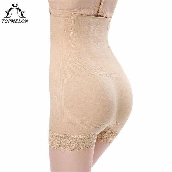 TOPMELON Waist Trainer Control Pants Slimming Underwear Women Butt Lifter Slim Shapewear High Waist Thigh Slimmer Lace Panties