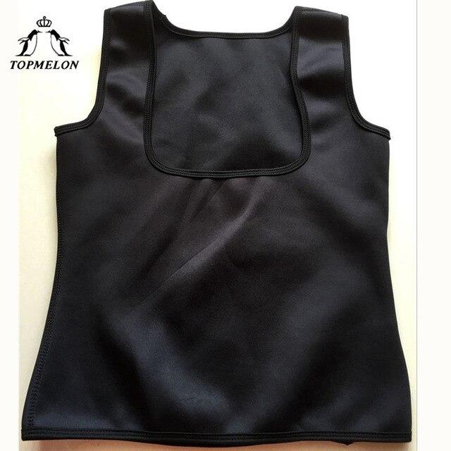 TOPMELON Waist Trainer Slim Shapewear Neoprene Modeling Strap Corset Tops Belly Slimming Sheath Sweat Body Shaper Sauna Suit