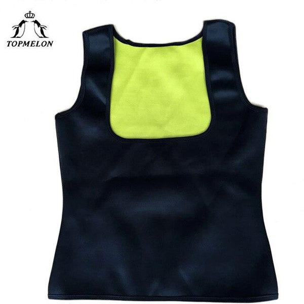 TOPMELON Waist Trainer Slim Shapewear Neoprene Modeling Strap Corset Tops Belly Slimming Sheath Sweat Body Shaper Sauna Suit