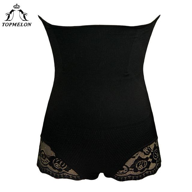 TOPMELON Slimming Underwear Women Waist Trainer Butt Lifter Control Pants High Waist Lace Panties Panty Buttocks Shapewear