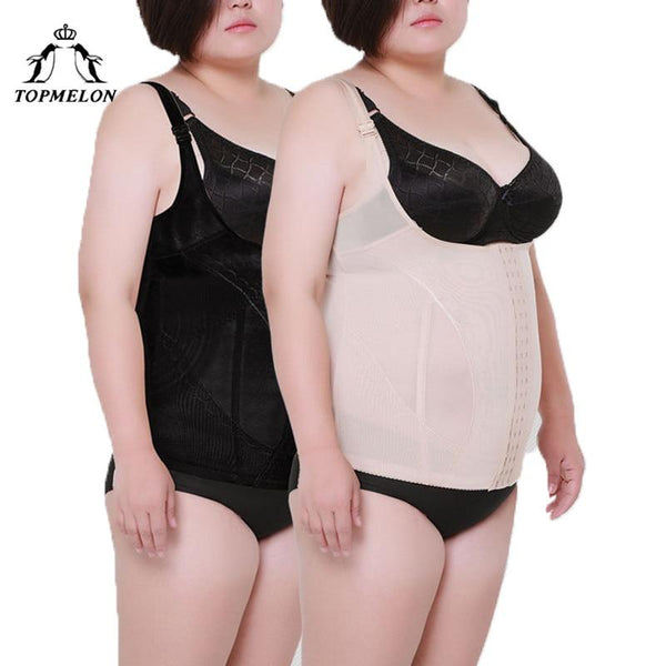 TOPMELON Slimming Belt Waist Trainer Modeling Strap Body Shaper Shapewear Belly Slimming Sheath Plus Size Strap Underbust Corset
