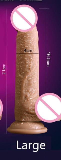 Super Soft Silicone Dildo Realistic Suction Cup Dildo Male Artificial Penis Dick Female Masturbator Adult Sex Toys For Women