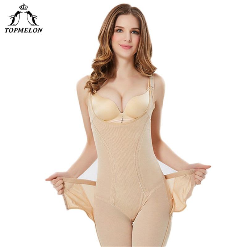 TOPMELON Women Sexy Body Shaper Underwear Slimming Bodysuits Butt Lifter Soft Waist Trainer Breathable Butt Lifter Shapewear