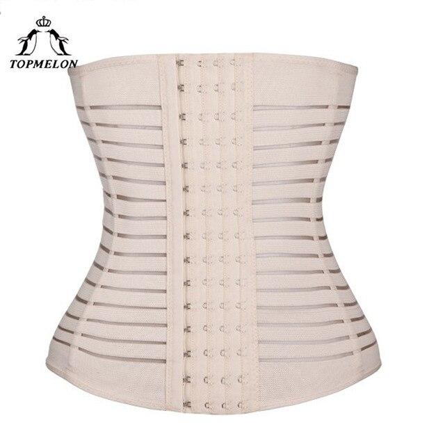 TOPMELON Waist Trainer Slimming Belt Modeling Strap Body Shaper Belly Slimming Sheath Shapewear Steel Boned Underbust Corset 5XL
