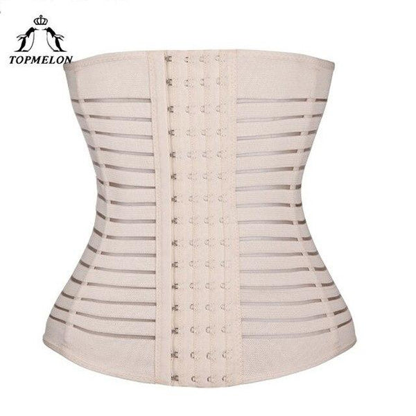 TOPMELON Waist Trainer Slimming Belt Modeling Strap Body Shaper Belly Slimming Sheath Shapewear Steel Boned Underbust Corset 5XL