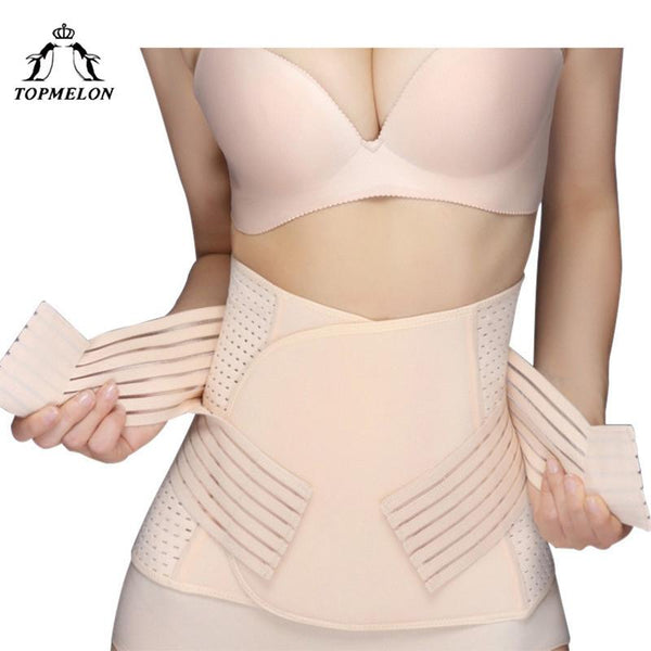 TOPMELON Slimming Belt Waist Trainer Shapewear Modeling Strap Body Shaper Belly Slimming Sheath Postpartum Underbust Corset