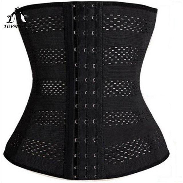 TOPMELON Slimming Belt Waist Trainer Modeling Strap Body Shaper Shapewear Belly Slimming Sheath Steel Boned Underbust Corset 5XL
