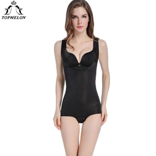TOPMELON Women Modeling Strap Bodysuit Full Body Shaper Seamless Shapewear Slim Girdle Waist Cincher Slimming Underwear Shapers