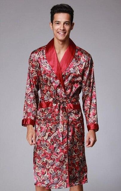 2018 gents robe gowns Summer Mini Yukata Pajamas Lingerie Nightgowns men Kimono Bathrobe Hombres Pijama size L XL XXL WP020