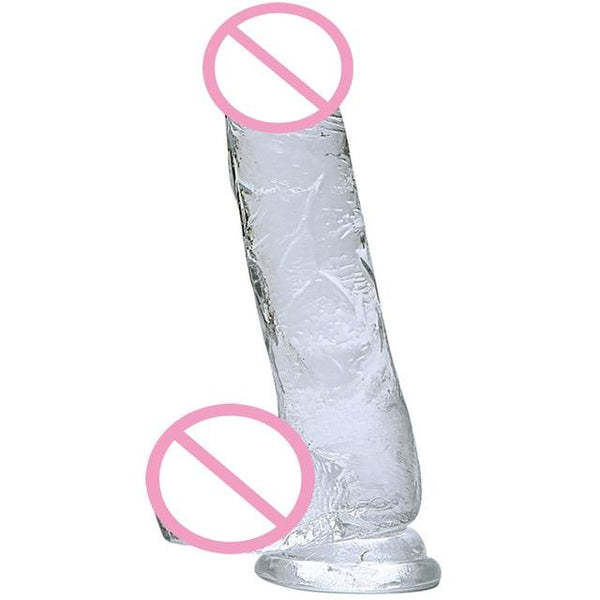 Big Dildos for Women Realistic Crystal Dildo Anal Silicone Penis Artificial Waterproof Dick Suction Cup Dildo Adult Sex Toys