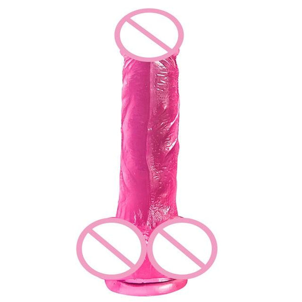 Big Dildos for Women Realistic Crystal Dildo Anal Silicone Penis Artificial Waterproof Dick Suction Cup Dildo Adult Sex Toys