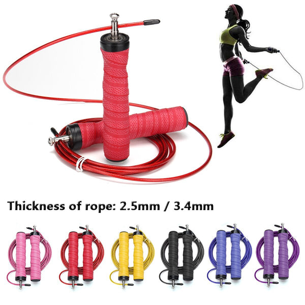 Speed Skipping Rop Weighted Jump Ropes Adjustable Steel Wire Jumping Rope Crossfit Fitness Equipment Boxing MMA Training