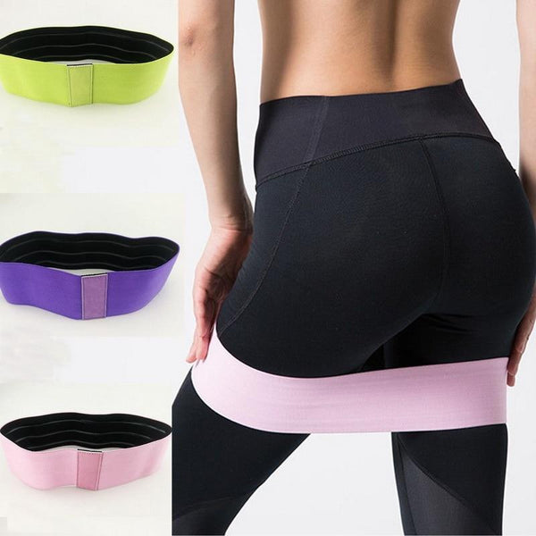 Cotton Hip Resistance Bands Booty Elastic Bands Exercise for Thigh Hips Glutes Bridge Fitness Workout Resistance Bands Glutes