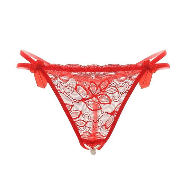 2018 Pendant Lady Pearl G String V-String Women Panties Low Waist Underwear swimming swimsuit Biquins Bottoms Briefs swimwear