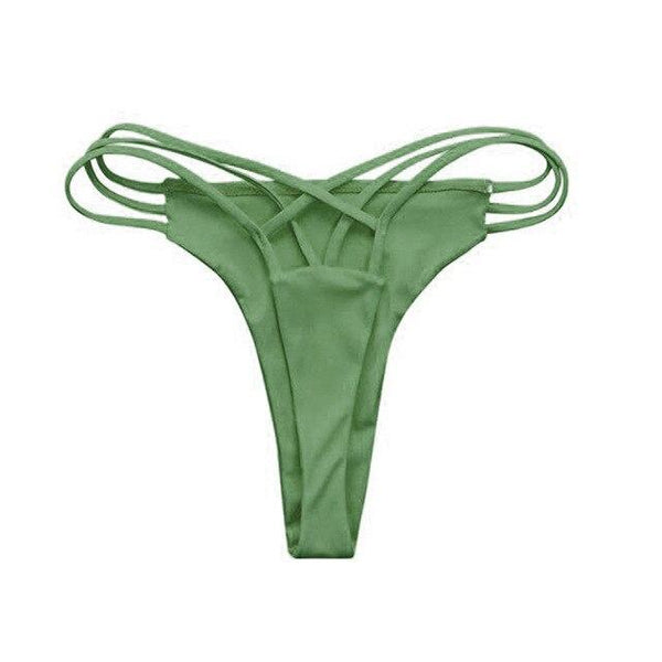 Vertvie Women Bikini Bottom Two-piece Separates Summer Beach Bathing Suits Swimwear Swim Shorts Female Briefs Cut Out Thong