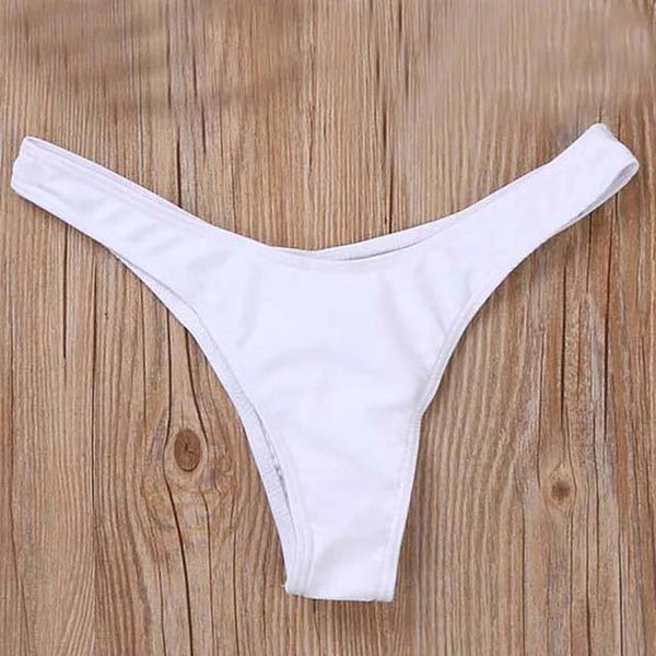 Bikini Bottoms Women Thong Swimsuit Bikini Swimwear Black Cheeky Thong V Swim Trunks Thong Beach Bikini broekje swimwear badpak