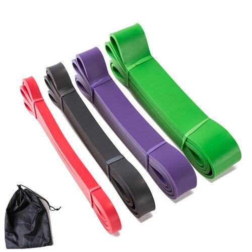 Set of Natural Latex Athletic Rubber Resistance Bands set Gym Expander Crossfit Power Lifting Pull Up Strengthen Muscles