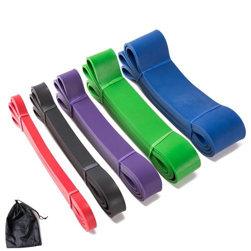 Set of Natural Latex Athletic Rubber Resistance Bands set Gym Expander Crossfit Power Lifting Pull Up Strengthen Muscles