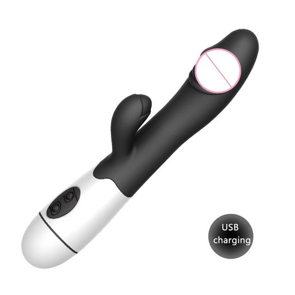 30 Speed Rabbit Vibrator Female Clitoral stimulation Rechargable Realistic Dildo G spot Vibrator Magic Wand Adult Women sex toys