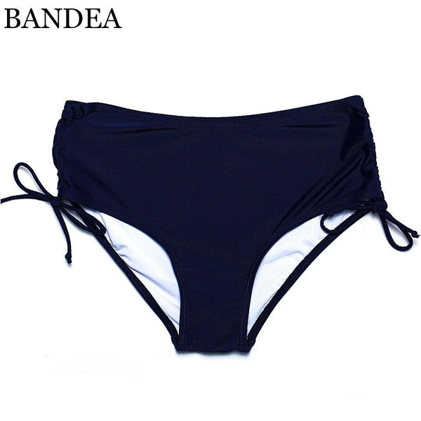 BANDEA Swimwear Female Swimsuit Bikini 2019 Solid Bottoms Sexy Straps Bikini Brief Bottom Swimwear Trunks Underwear Plus Size