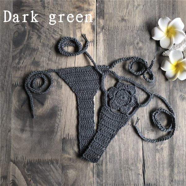 Hot Brazilian Ladies Sex Bikini Bottom Beach Thong Crochet G-String Swimsuit Swimwear bathing suit shorts 2019 Sale