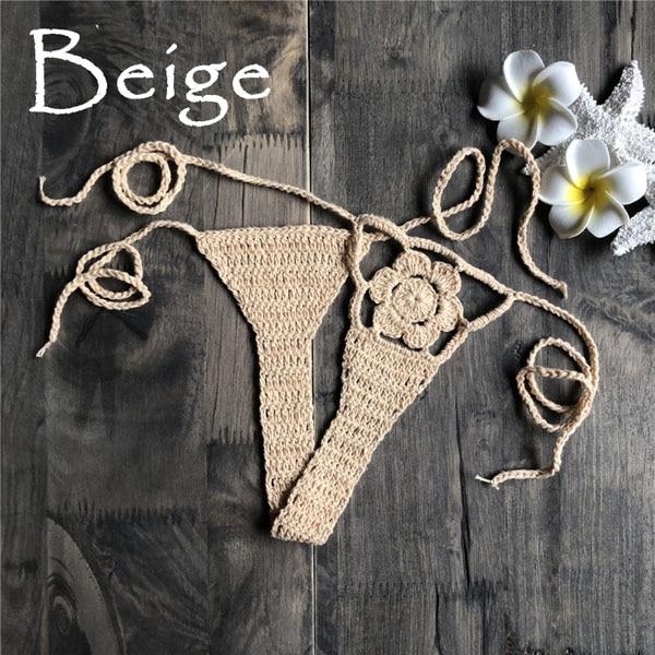 Hot Brazilian Ladies Sex Bikini Bottom Beach Thong Crochet G-String Swimsuit Swimwear bathing suit shorts 2019 Sale