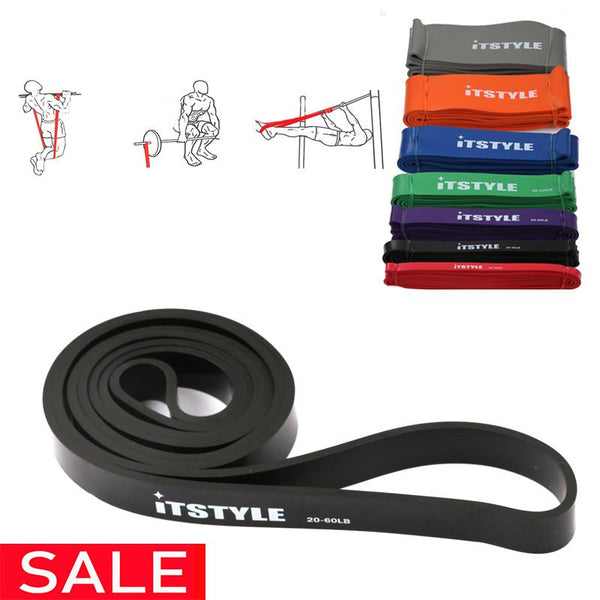 41" 208cm Resistance Bands Natural Latex Rubber Loop Gym Expander Strengthen Trainning Power Fitness Pull Up Elastic Band