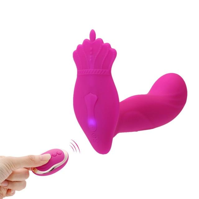 Wireless Remote Control Vibrator Silicone USB Charged Invisible Vibrating Panties Vibrator Sex Toy for Women Dual Motor