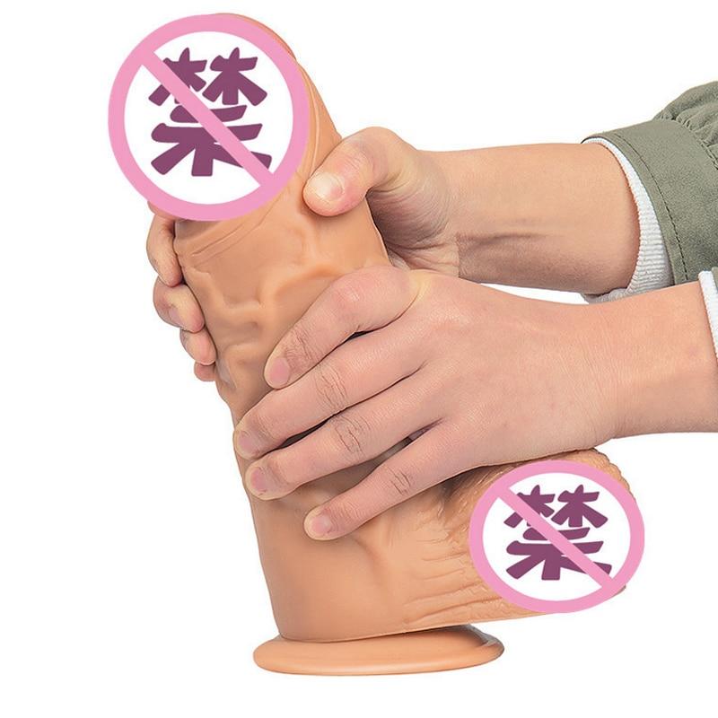 24.5X6.8CM Simulation penis large suction cup fake penis adult apparatus adult toys dildo vibrators big dildos realistic