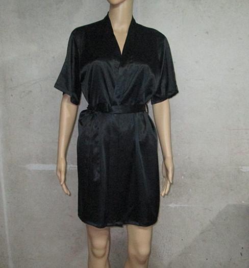 PLUS SIZE XXL 3XL Femme Man Satin Silk Bathrobe with Belt Nightgown Short Sleeve Robes Elegant Tracksuits Pijama Long Tops