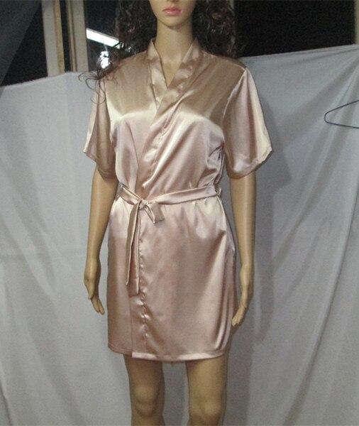 PLUS SIZE XXL 3XL Femme Man Satin Silk Bathrobe with Belt Nightgown Short Sleeve Robes Elegant Tracksuits Pijama Long Tops