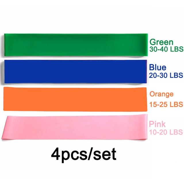 Pilates Resistance Bands Set Fitness Latex Loop BodyBuilding Strength Band Workout Pull Rope Athletic Expander Yoga Expander