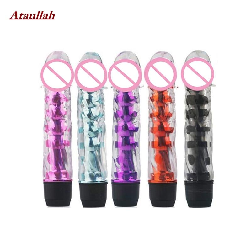 Ataullah Women Sex Toys Erotic Realistic Dildo Vibrators Soft Penis Barbed Shock AV Stick G Spot Stimulator Masturbation ST012