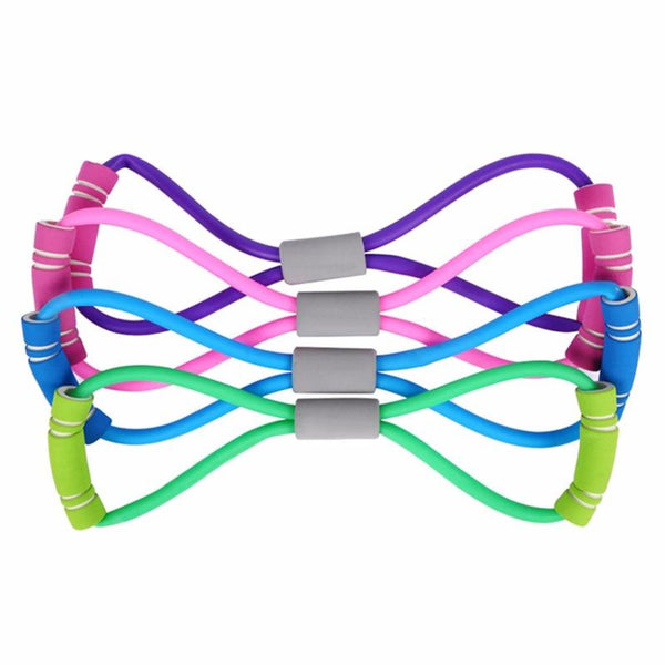 8 Shaped Resistance Bands Fitness Elastic Rubber Loops Latex Pull Rope Sports Expander Band Yoga Pilates Fitness Belt Equipment