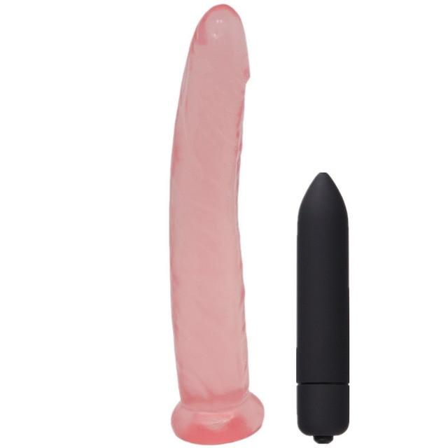 Silicone Realistic Soft Jelly Dildo G Spot Clitoris Stimulation Vibrator Sex Toys for Women Sex Product Female Masturbator Q96