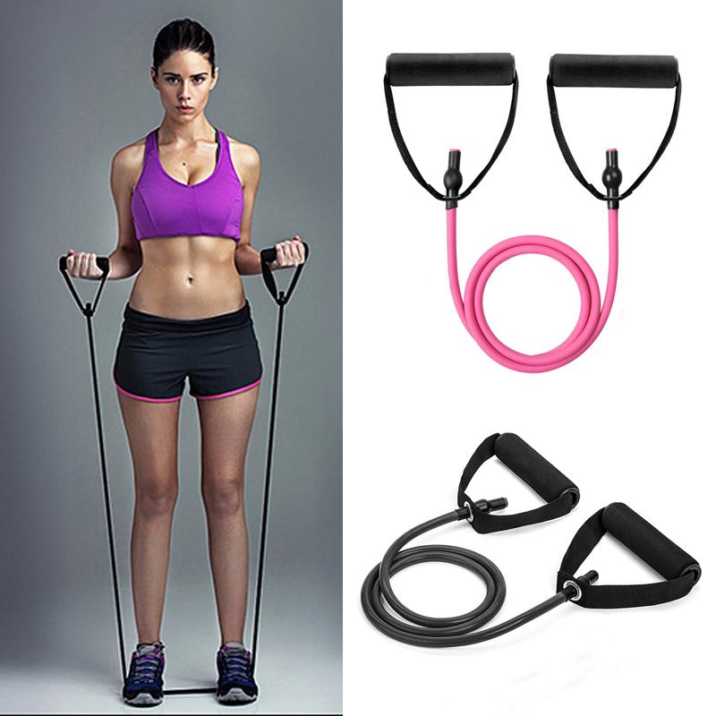 2019Pull Rope Fitness Resistance Bands Resistance Rope Exerciese Tubes Elastic Exercise Bands for Yoga Pilates Gym Equipment