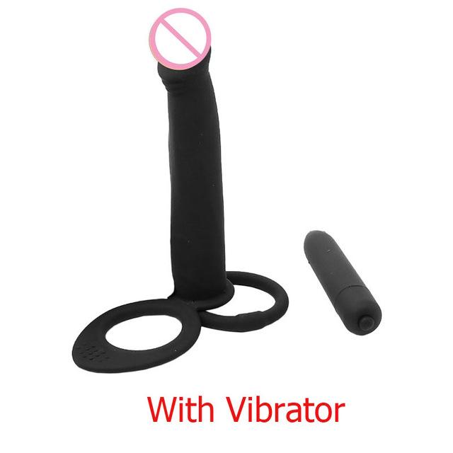 Double Penetration Vibrators Penis Strapon Dildo Vibrator Strap On Penis Anal Plug for Man Adult Vagina Massager for Beginner