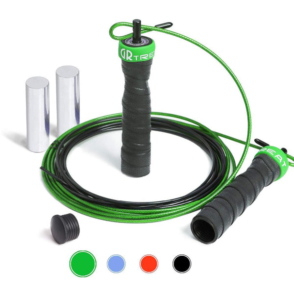 GR Jump Rope Crossfit Weighted Speed Skipping Rope With Load block For Fitness Exercise Training Workout With Bag Extral Rope