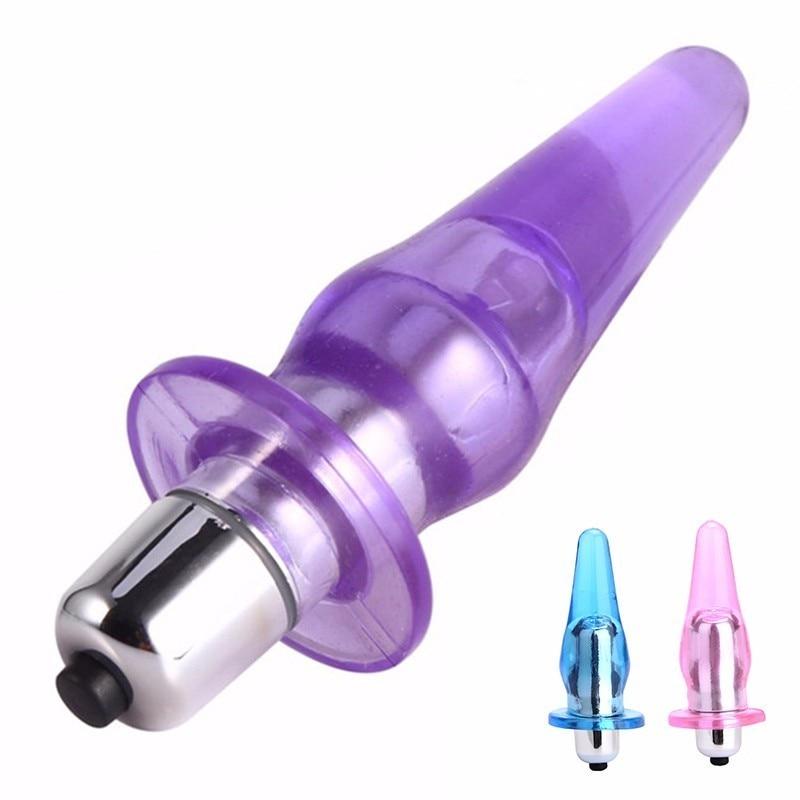 Mini Anal Vibrator Butt Plug Clitoris Stimulator Bullet Vibrator Sex Toys for Woman Vibrating Anal Plug G Spot Dildo Vibrator