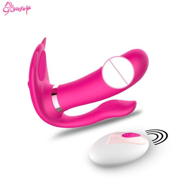 9 Speed Heating Butterfly Dildo Vibrator Clitoral stimulator Vibrating Panties Smart Jump eggs Vagina G spot Vibrator for Women